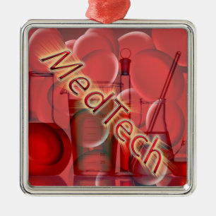 Med Tech STARBURST LOGO Metal Tree Decoration