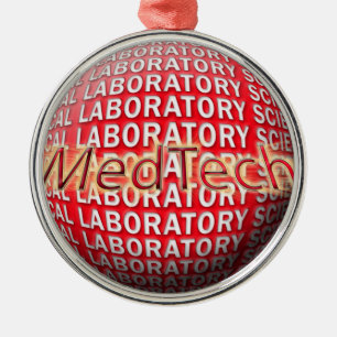 Med Tech STARBURST LOGO Metal Tree Decoration