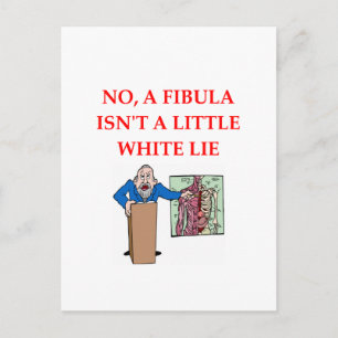 med xchool joke postcard