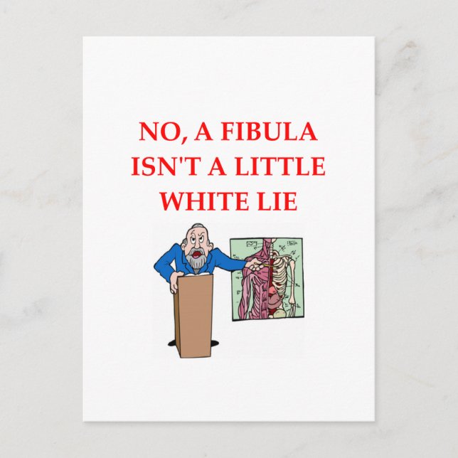 med xchool joke postcard (Front)