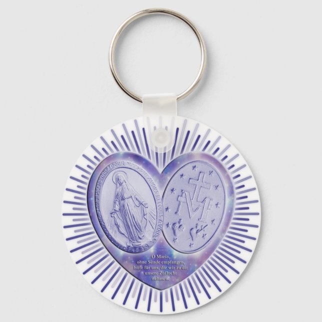 medaille miraculeuse / Wunderbare Medaille Key Ring (Front)