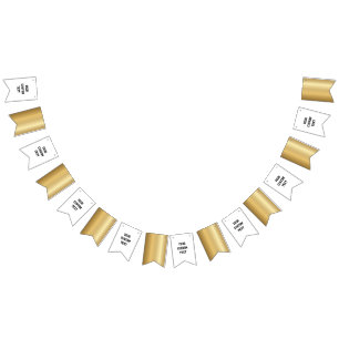 Medal Custom 3D Realistic Editable Foil Gold Bunting