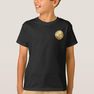 Medal Custom 3D Realistic Editable Foil Gold T-Shirt