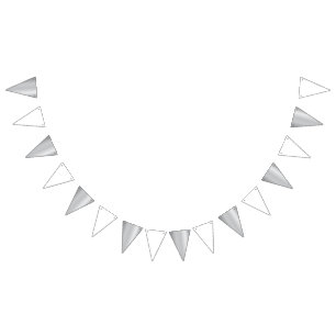 Medal Custom 3D Realistic Editable Foil Silver Bunting