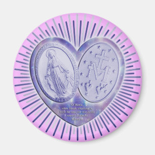 medal miraculeuse / marvelous medal   pink magnet