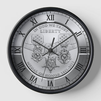 Medal Of Honour Commemorative Silver Dollar ~ * ~ Clock