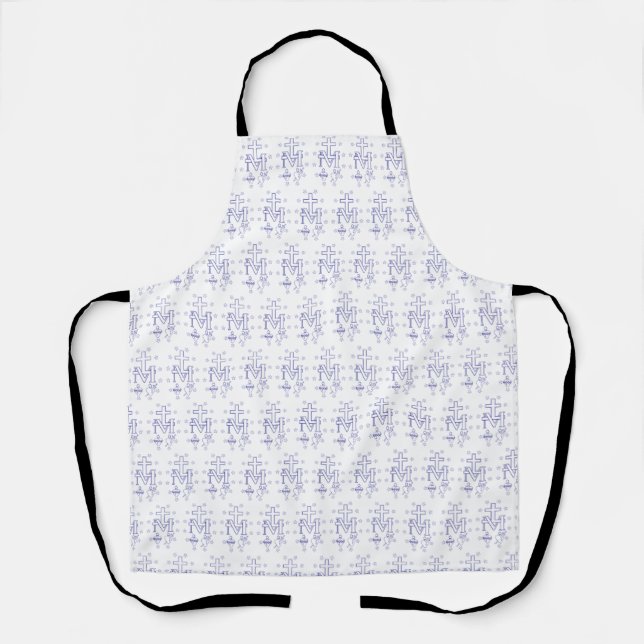 Medal of Our Lady of Graces Miraculous Fine Art Apron (Front)