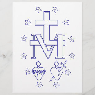 Medal of Our Lady of Graces Miraculous Fine Art Flyer