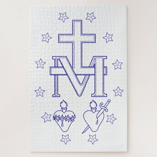 Medal of Our Lady of Graces Miraculous Fine Art Jigsaw Puzzle (Vertical)