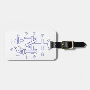 Medal of Our Lady of Graces Miraculous Fine Art Luggage Tag