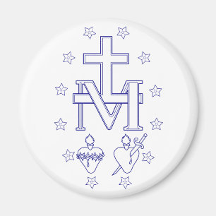 Medal of Our Lady of Graces Miraculous Fine Art Magnet