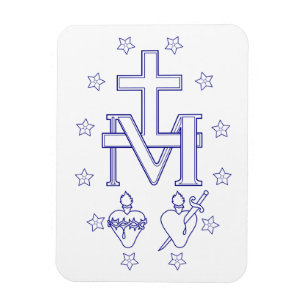 Medal of Our Lady of Graces Miraculous Fine Art Magnet