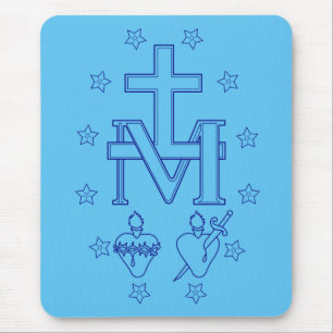 Medal of Our Lady of Graces Miraculous Fine Art Mouse Mat