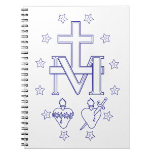 Medal of Our Lady of Graces Miraculous Fine Art Notebook