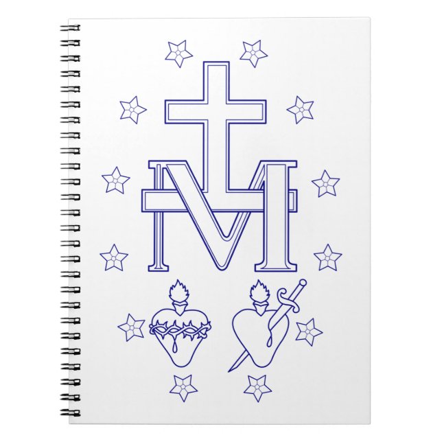 Medal of Our Lady of Graces Miraculous Fine Art Notebook (Front)