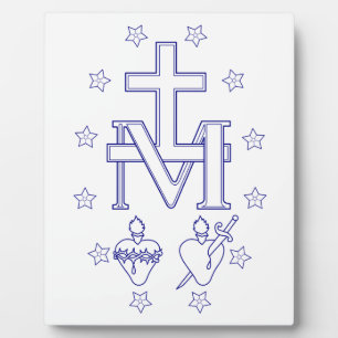 Medal of Our Lady of Graces Miraculous Fine Art Plaque