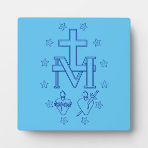 Medal of Our Lady of Graces Miraculous Fine Art Plaque