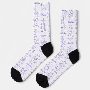 Medal of Our Lady of Graces Miraculous Medal Socks