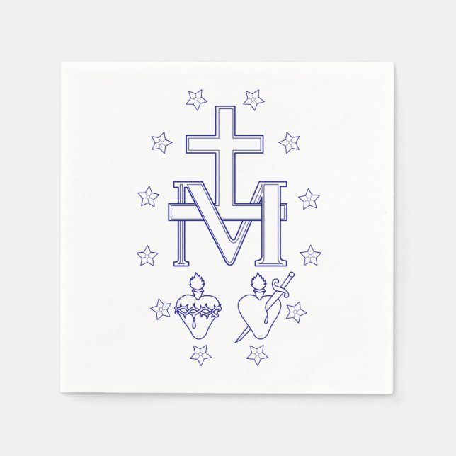 Medal of Our Lady of Graces Napkin (Front)