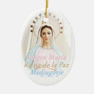 Medalla cerámica Medjugorje Ceramic Tree Decoration