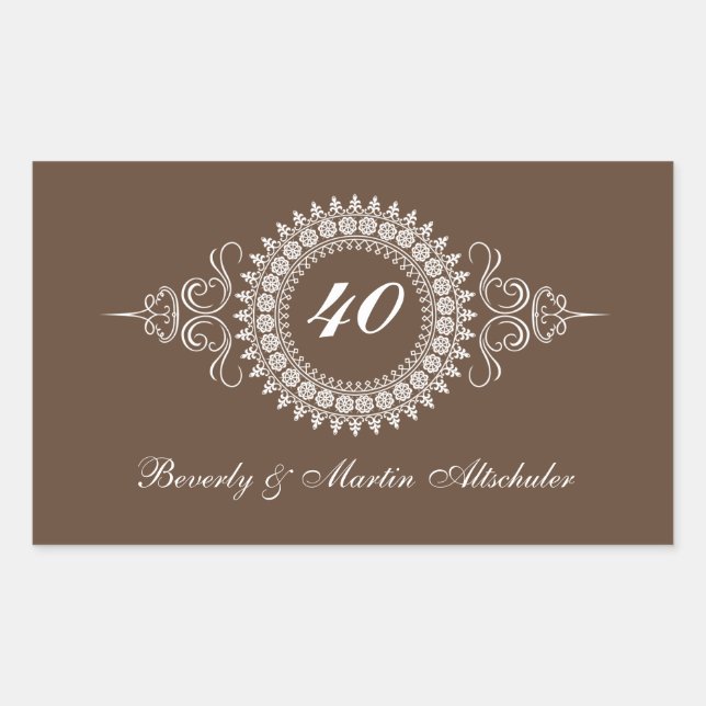 Medallion Change the Number Anniversary Sticker (Front)