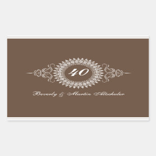 Medallion Change the Number Anniversary Sticker