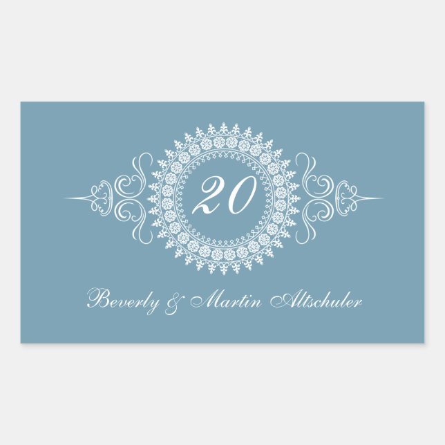 Medallion Change the Number Anniversary Sticker (Front)