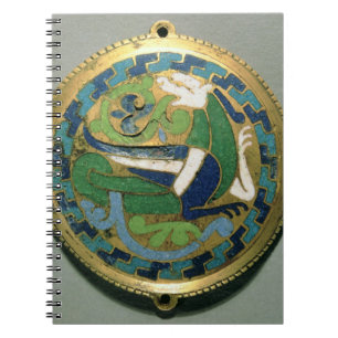 Medallion depicting a dragon, French, from Conques Notebook
