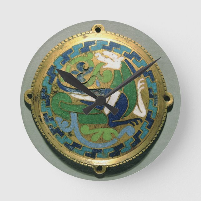 Medallion depicting a dragon, French, from Conques Round Clock (Front)