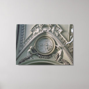 Medallion depicting Emperor Constantine Canvas Print