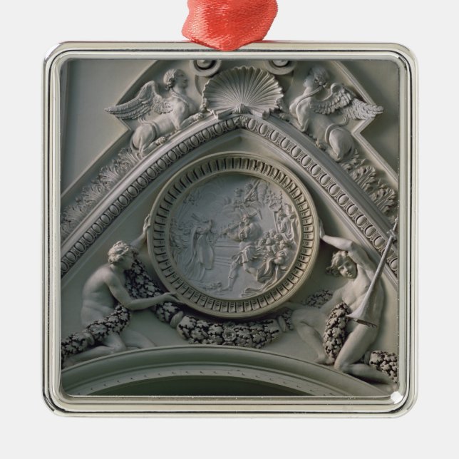Medallion depicting Emperor Constantine Metal Tree Decoration (Front)