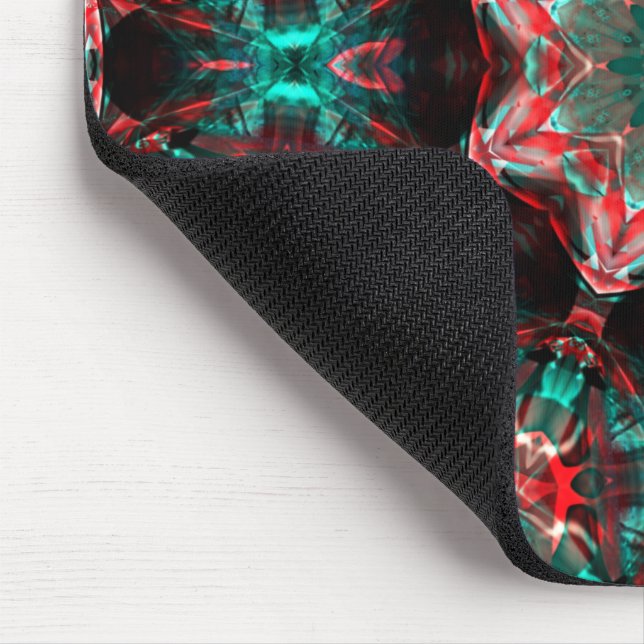 Medallion of digital images transpacing itself thr mouse mat (Corner)