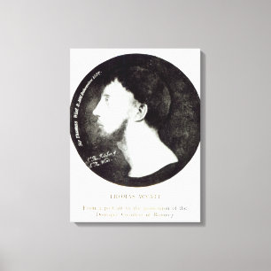 Medallion portrait canvas print