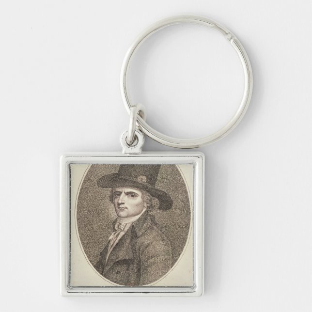 Medallion Portrait of Francois Noel Key Ring (Front)