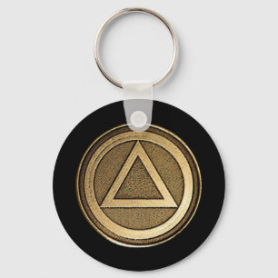 Medallion Recovery Sobriety Sober Keychain