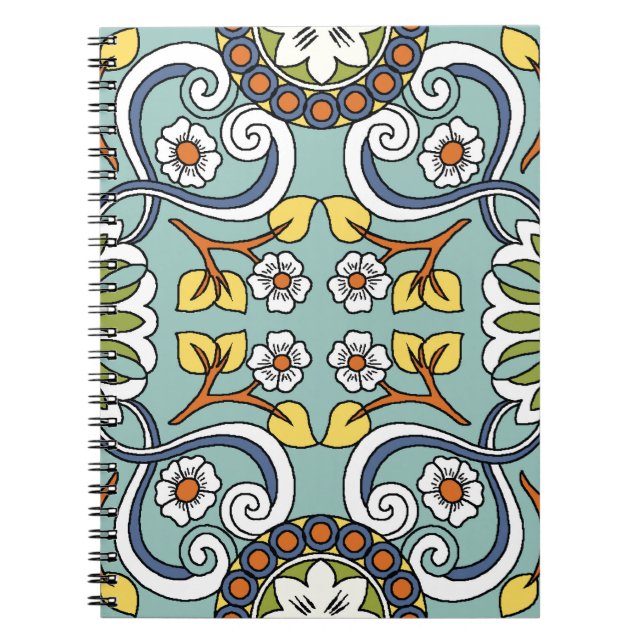 Medallion Turkish Style Vintage Pattern Notebook (Front)