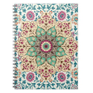 Medallion Vintage multi colour pattern in Turkish, Notebook