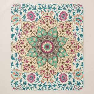 Medallion Vintage multi colour pattern in Turkish, Sherpa Blanket