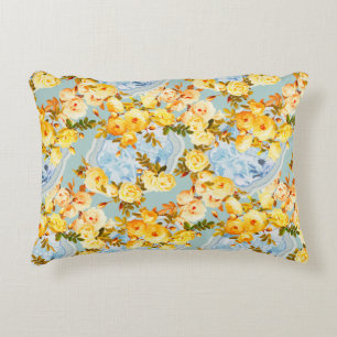 Medallions and Roses Decorative Cushion