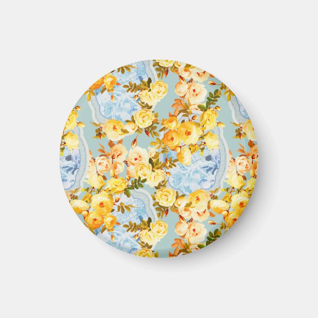 Medallions and Roses Magnet (Front)