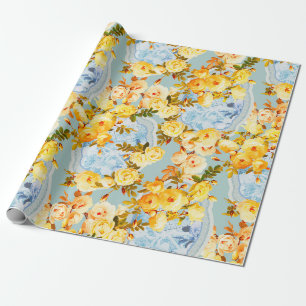 Medallions and Roses Wrapping Paper
