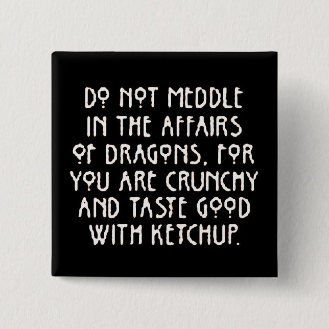 MeddlewithDragons 15 Cm Square Badge (Front)