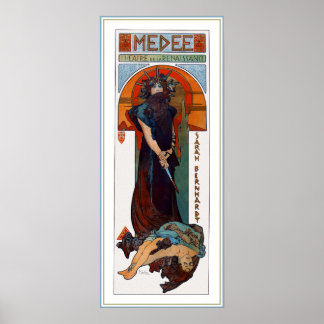 Medee (Medea) - Mucha - Art Nouveau Theater ad Poster