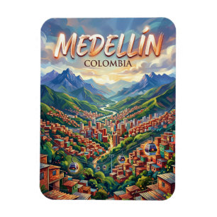 Medellín Colombia Magnet
