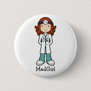 MedGirl 6 Cm Round Badge
