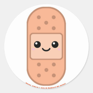 Medi Pals Bandage Classic Round Sticker