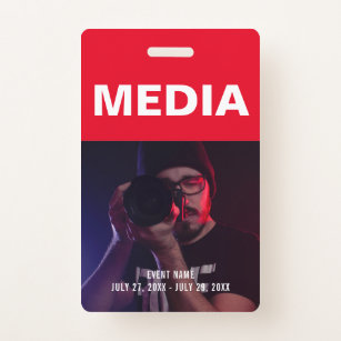 Media All Access Pass Event ID ID Badge