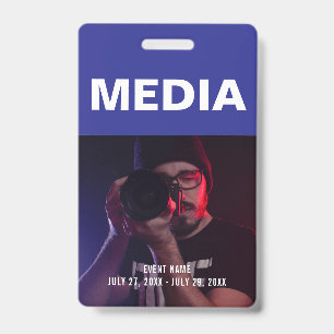 Media All Access Pass ID Badge