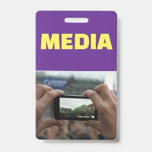 Media badge ID badge