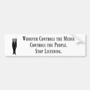 Media Controls the People Bumper Sticker